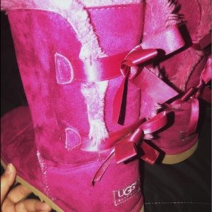 Hot Pink Bailey Bow Uggs!!